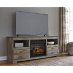 Trinell 63" TV Stand with Electric Fireplace