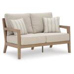 Hallow Creek Outdoor Loveseat with Cushion - Image 2