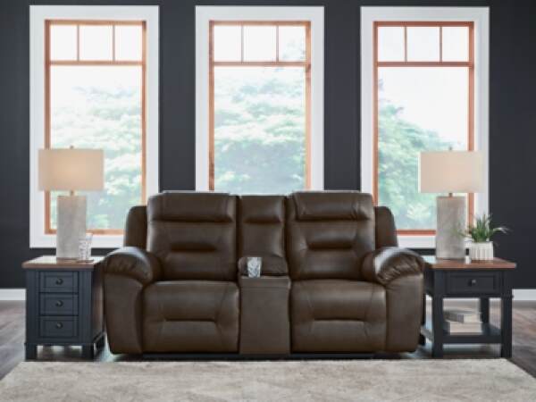 Beaman Peak Reclining Loveseat with Console - Image 3