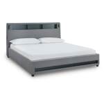 Verishaw California King Upholstered Bed with Wireless Audio - Image 4