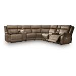 Max-Momentum 7-Piece Power Reclining Sectional with Audio Consoles