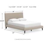Cielden Queen Upholstered Bed, Dresser and Mirror - Image 16