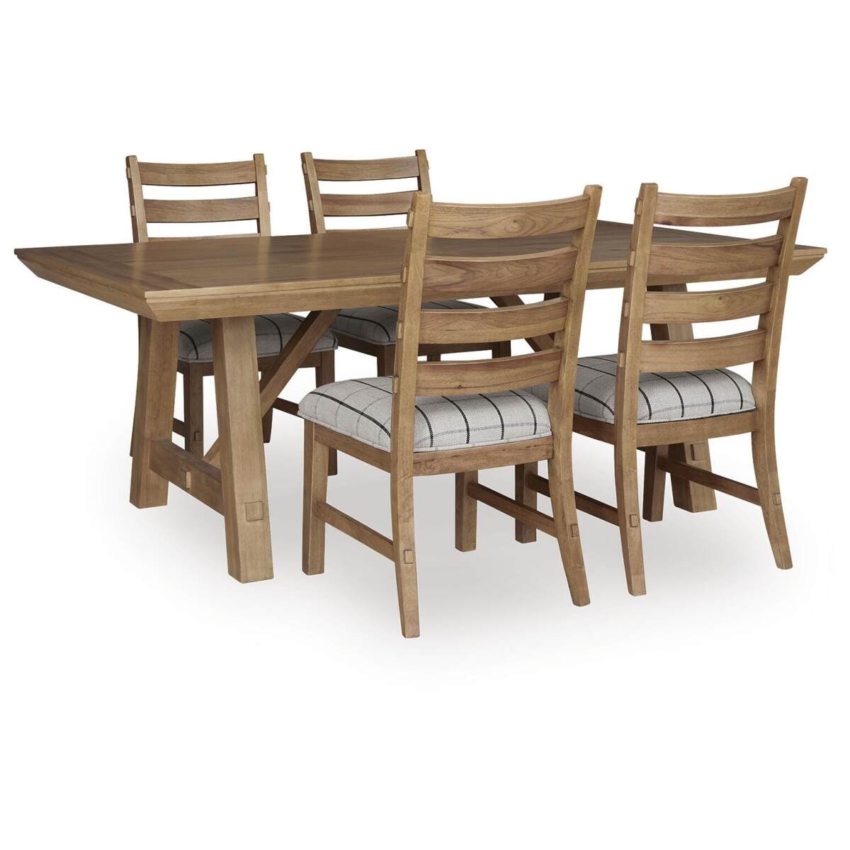 99a0a0a43375dfa03458eff76c55be8f Ridgester Extension Dining Table and 4 Chairs - Image 1