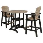 Fairen Trail Outdoor Counter Height Dining Table with 2 Barstools