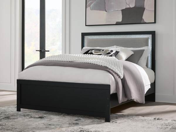 Maeling Queen Upholstered Panel Bed - Image 3