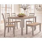 Harperfeld Dining Table and 4 Chairs and Bench (Set of 6) - Image 5