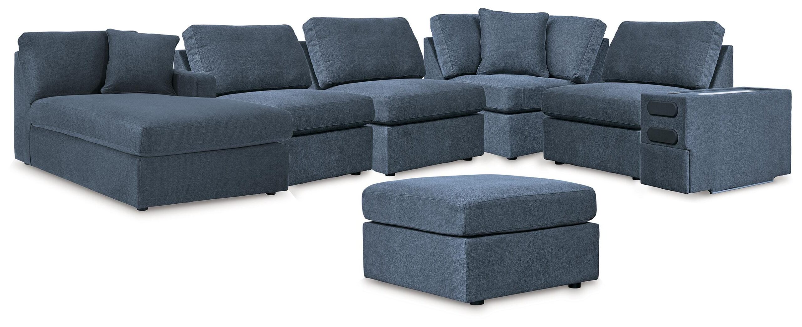 9a514e811a0f3ef3f53371f1c887c670 Modmax 6-Piece Sectional with Chaise and Ottoman - Image 1