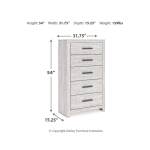 Cayboni King Panel Bed, Dresser, Mirror, Chest and 2 Nightstands - Image 19