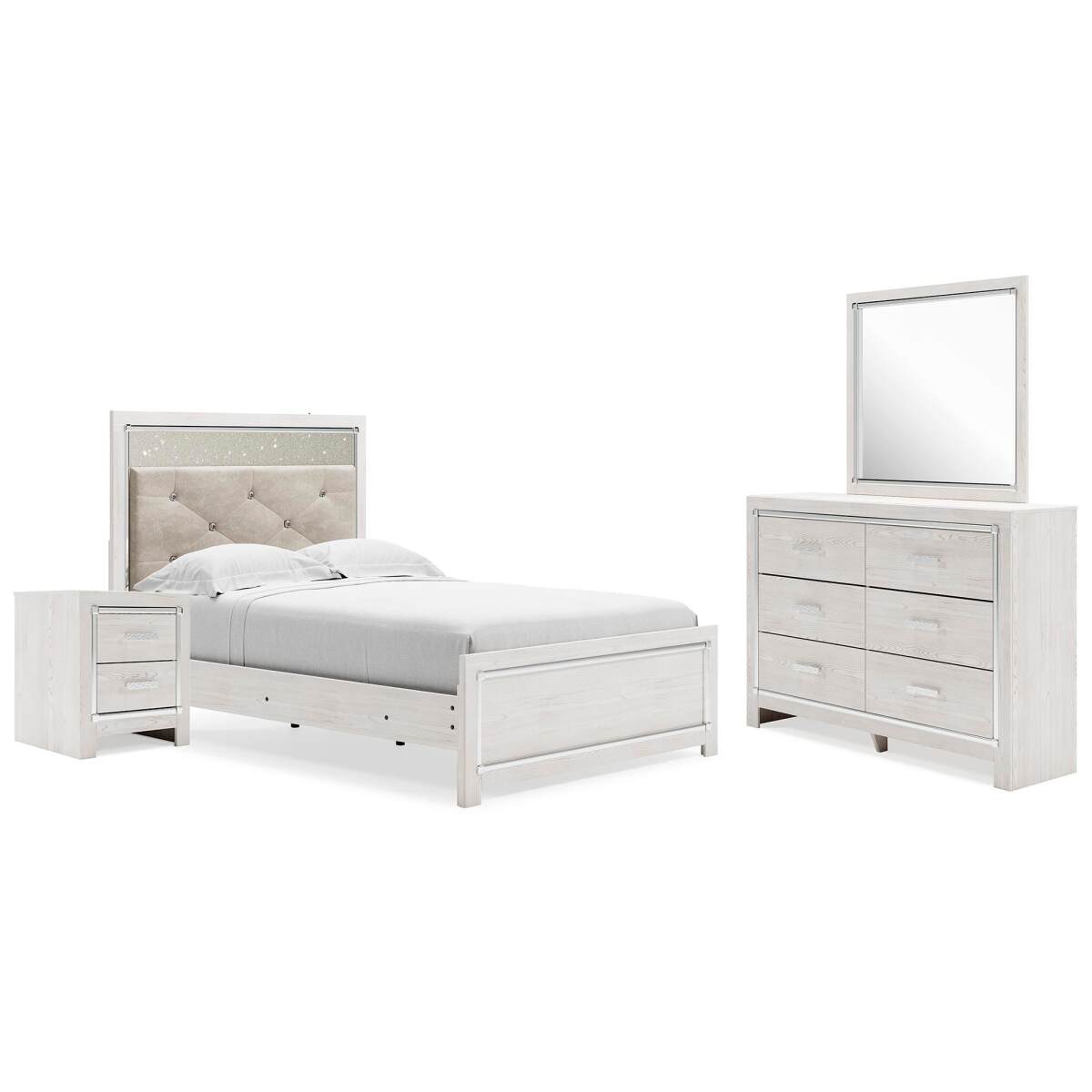 9a70a53d3f1ebe1d44a6f07a617addfc Altyra Full Panel Bed, Dresser, Mirror and Nightstand - Image 1