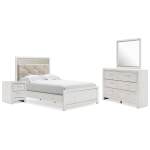 Altyra Full Panel Bed, Dresser, Mirror and Nightstand