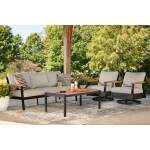 Carmel Highlands Outdoor Sofa/Chairs/Table (Set of 4) - Image 5