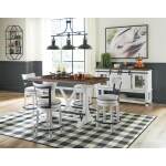 Valebeck Counter Height Dining Table, 4 Barstools and Server - Image 2