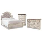 Realyn Full Panel Bed, Dresser and Chest