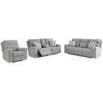 Biscoe Power Reclining Sofa, Loveseat and Recliner