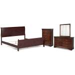 Alisdair King Sleigh Bed, Dresser, Mirror and Chest