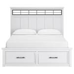 Ashbryn California King Panel Storage Bed, Dresser and Mirror - Image 13