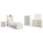 Cambeck Twin Panel Bed, Dresser, Mirror, Chest, and Nightstand