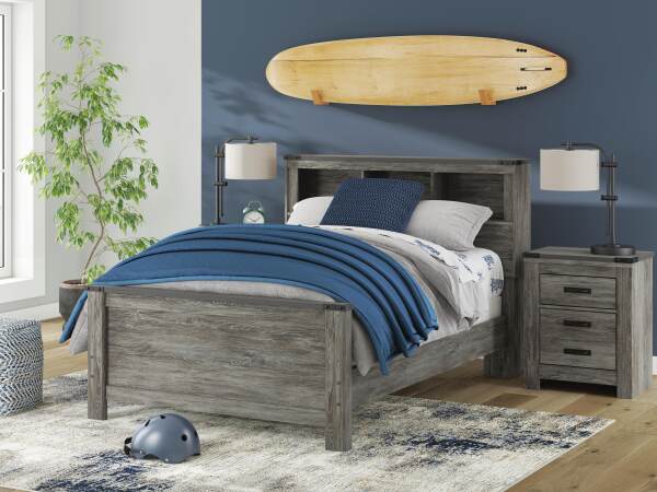 Frandern Full Bookcase Bed, Dresser and Mirror - Image 19