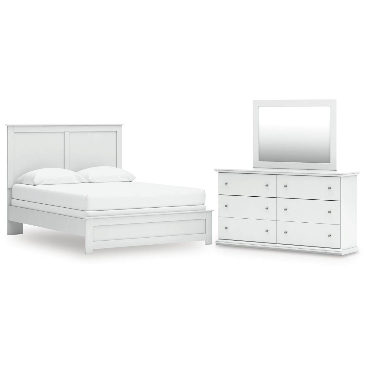 9ded5e6fa49929252eb7efd17083e478 Bostwick Shoals Queen Panel Bed, Dresser and Mirror - Image 1