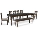 Veramond Dining Table, 6 Chairs and Bench - Image 2