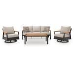 Carmel Highlands Outdoor Sofa/Chairs/Table (Set of 4) - Image 2