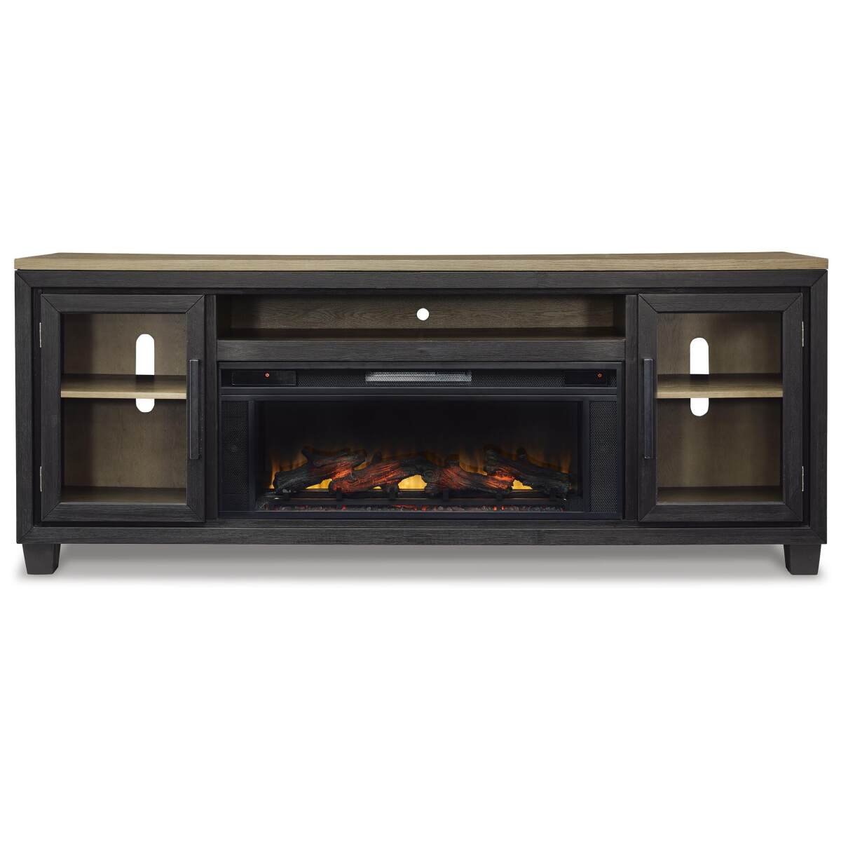9e53e0f41bfceaff16d4b9fc315fdd4c Foyland 83" TV Stand with Electric Fireplace - Image 1