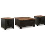 Valebeck Coffee Table and 2 End Tables - Image 2