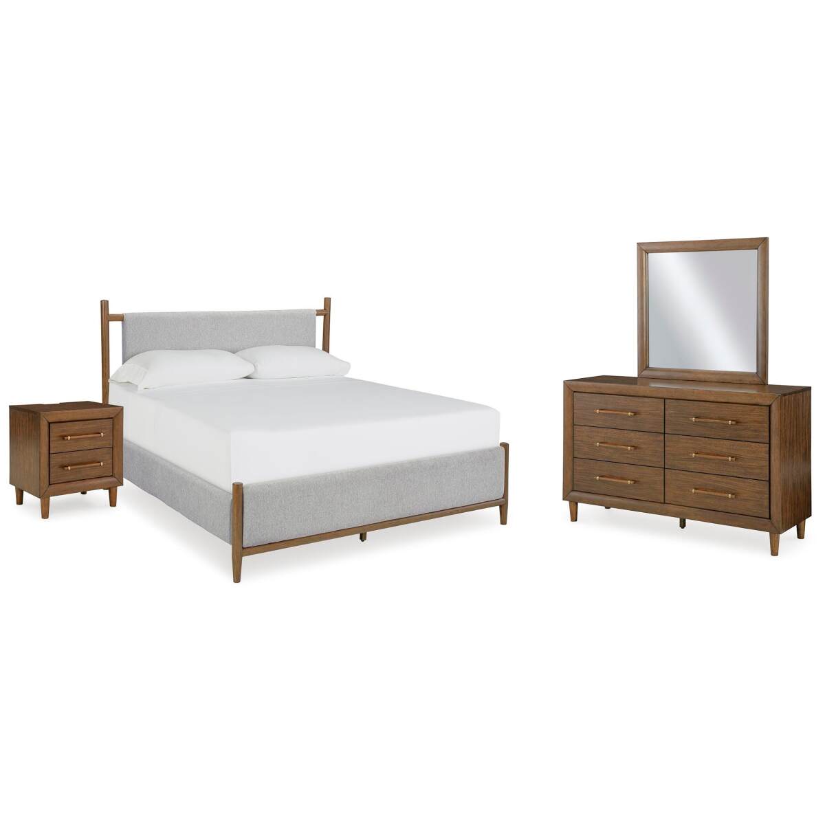 9f154e0d2f6d188ac2c5812d0f748a73 Lyncott Queen Upholstered Bed, Dresser, Mirror and Nightstand - Image 1