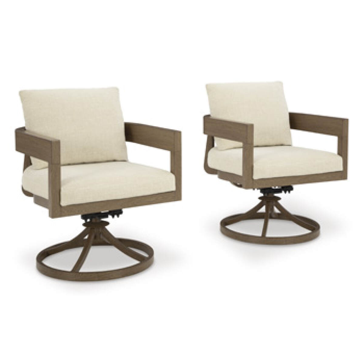 9fbbb2f67b9c8f1ab9e71670ffd86ef0 Serene Bay Outdoor Swivel Dining Chair with Cushion (Set of 2) - Image 1