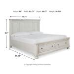 Robbinsdale King Storage Bed and 2 Nightstands - Image 11