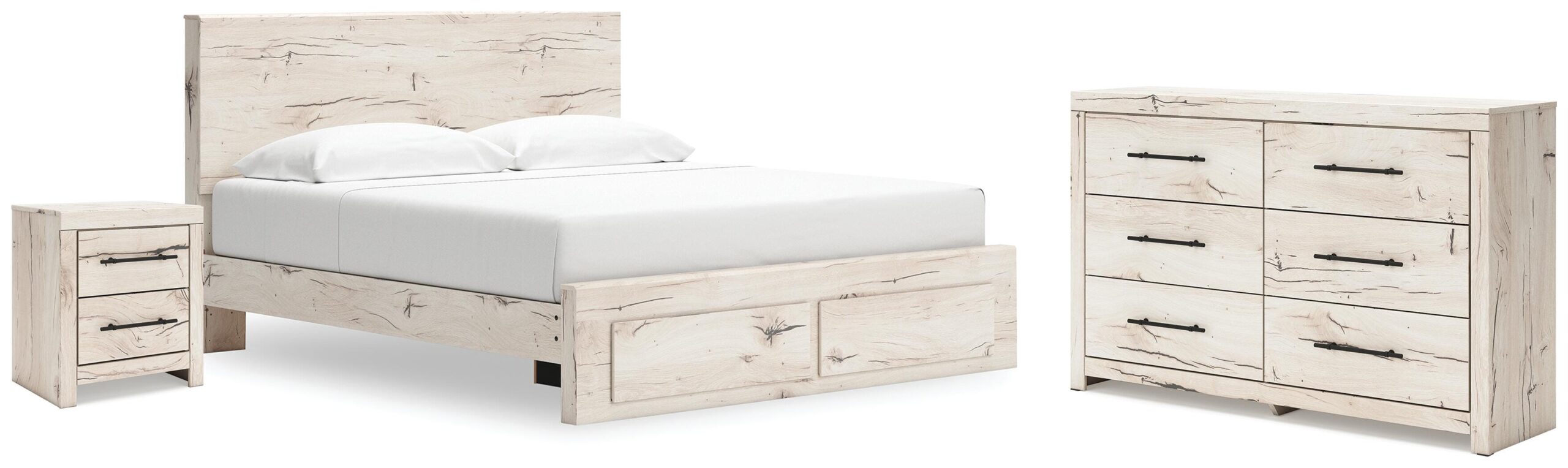 a00e42840c84102afda0b30ead7fb366 Lawroy King Storage Bed, Dresser and Nightstand - Image 1