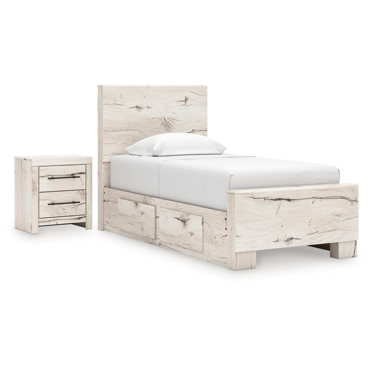 a01a95ed69ec112a38c3cd0c01a1579e Lawroy Twin Panel Bed with Storage and Nightstand - Image 1