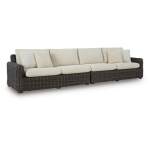 Kimora Outdoor Right and Left-arm Facing Loveseat with Cushion (Set of 2) - Image 2