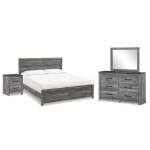 Bronyan King Panel Bed, Dresser, Mirror and Nightstand