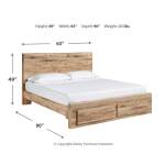 Hyanna Queen Panel Storage Bed, Dresser and Mirror - Image 10