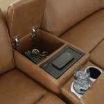 Magic Man 5-Piece Power Reclining Sectional with Console - Image 5