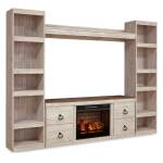 Willowton 4-Piece Entertainment Center with Electric Fireplace - Image 2