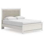 Zuraleus Queen Upholstered Panel Platform Bed, Dresser and Mirror - Image 11
