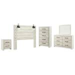 Cambeck Queen Panel Headboard, Dresser, Mirror, Chest and Nightstand
