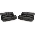 Mountainous Power Reclining Sofa and Loveseat