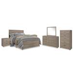 Culverbach Queen Panel Bed with Dresser and Mirror, Chest and 2 Nightstands - Image 2