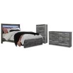 Baystorm Queen Panel Storage Bed, Dresser and Chest
