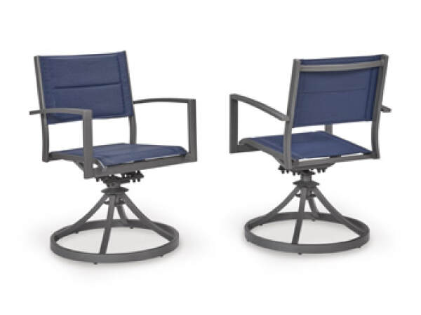 Rocky Creek Outdoor Sling Swivel Chair (Set of 2)