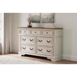 Realyn Queen Upholstery Panel Bed, Dresser, Chest, Nightstand, and Vanity Set - Image 27