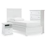 Bostwick Shoals Twin Panel Bed, Chest and Nightstand