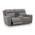 5Z-Comfort Power Reclining Loveseat with Console
