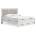 Zuraleus King Upholstered Panel Platform Bed