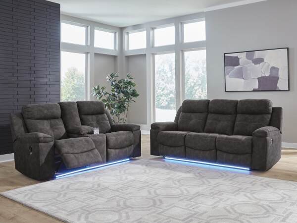 Brysonview Reclining Sofa and Loveseat - Image 3