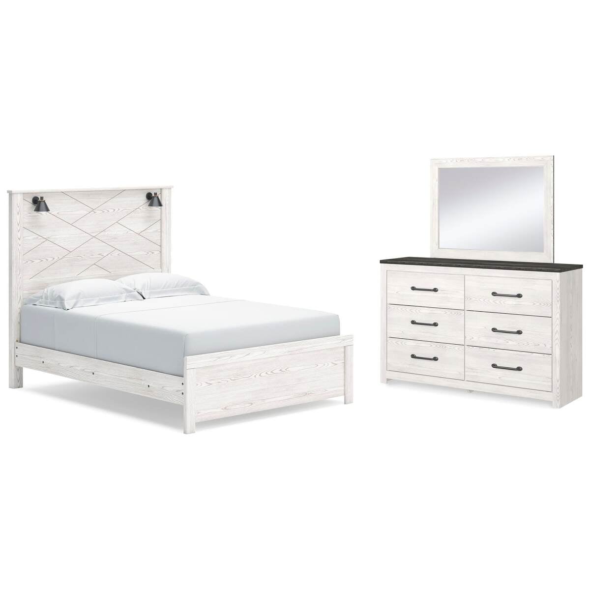 a3a94da4108779de450a3b189ea482ab Gerridan Queen Panel Bed, Dresser and Mirror - Image 1