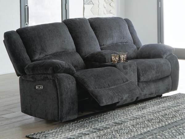 Draycoll Power Reclining Loveseat with Console - Image 3